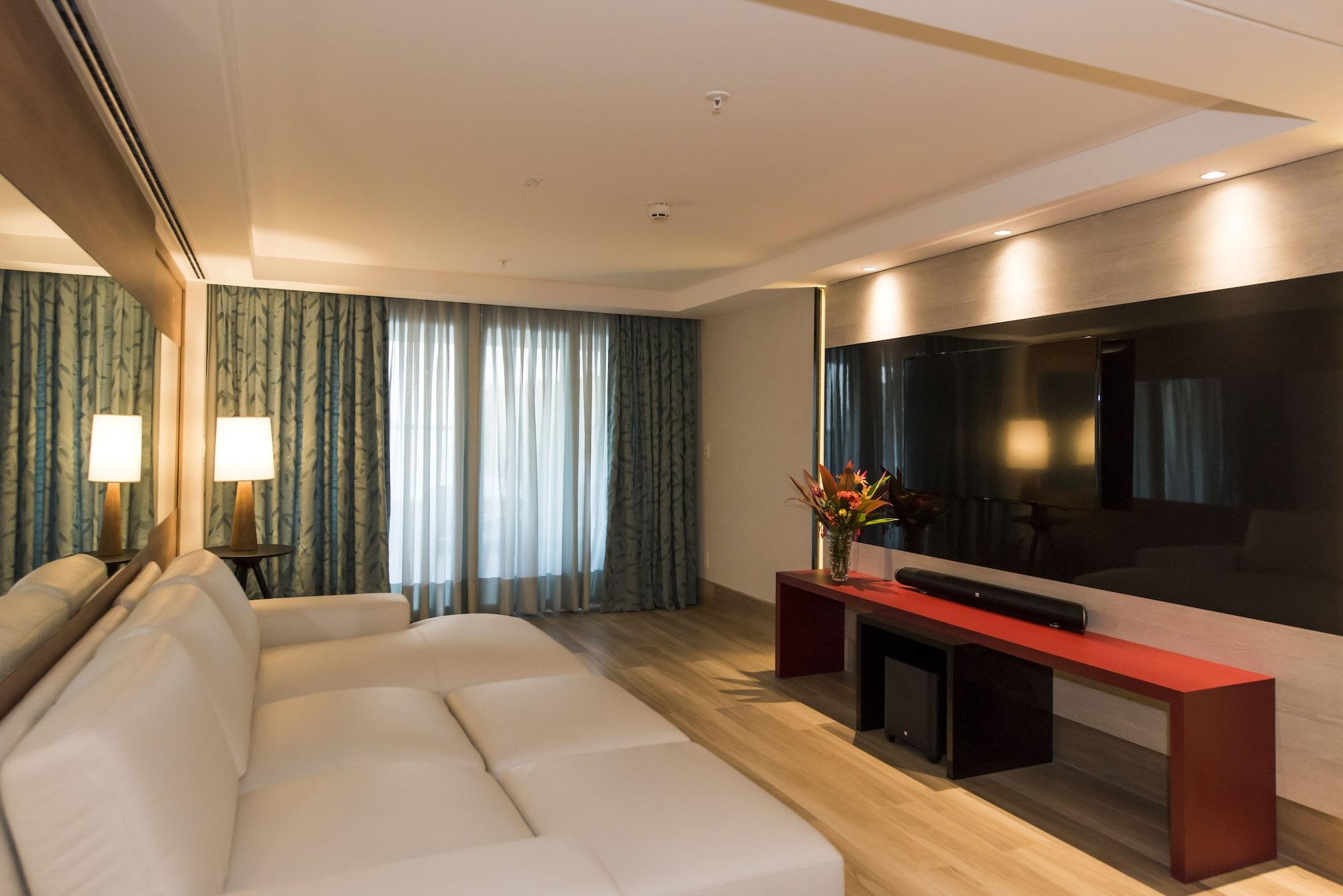 Vogal Luxury Beach Hotel & Spa Natal Exterior photo A living room in a suite at the Mandarin Oriental, Hong Kong